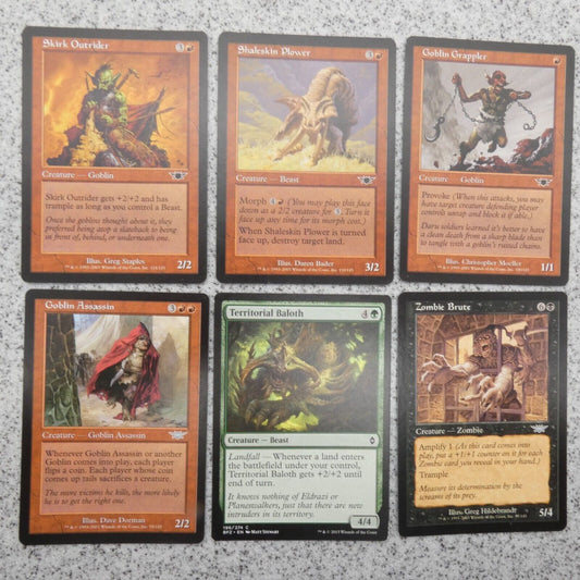 Lot of 6 MAGIC The Gathering Cards Legions Set Builder Starter Pack MTG A11