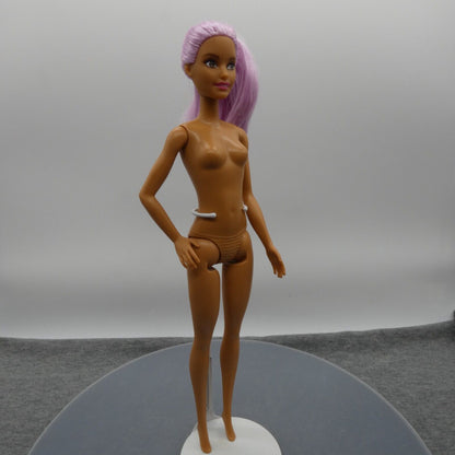 Barbie Careers Pop Star Doll Neysa Face Purple Side Glance Nude FXN98 2019