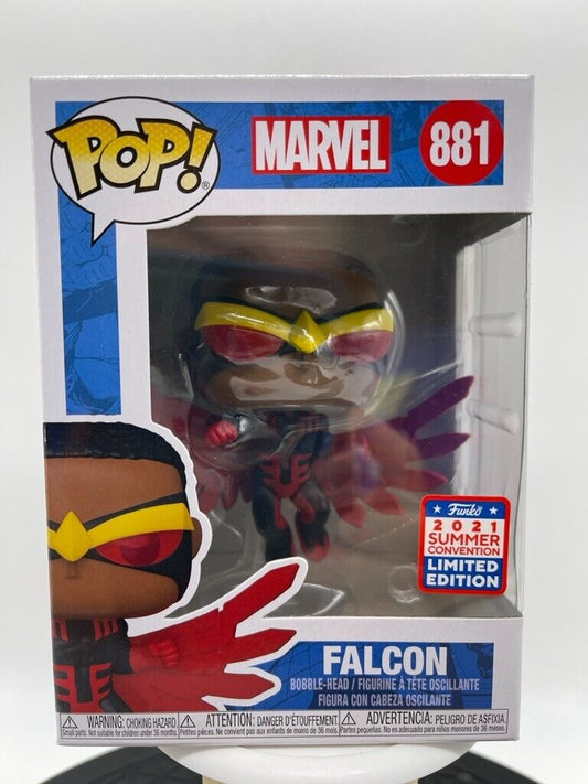 Funko Pop Marvel Falcon 881 Bobble Head 2021 Summer Convention Limited Edition