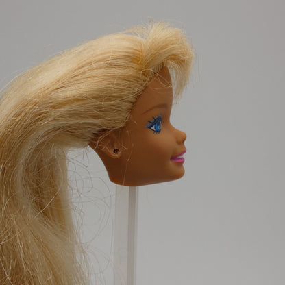 Barbie Sparkle Beach Doll Head Only Long Blonde Hair 1996 Mattel 13132 SuperStar