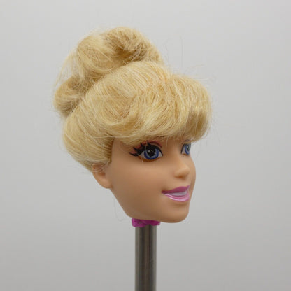 Disney Princess Cinderella Doll Head Only Bangs Pony Tail Mattel 2011 V0302