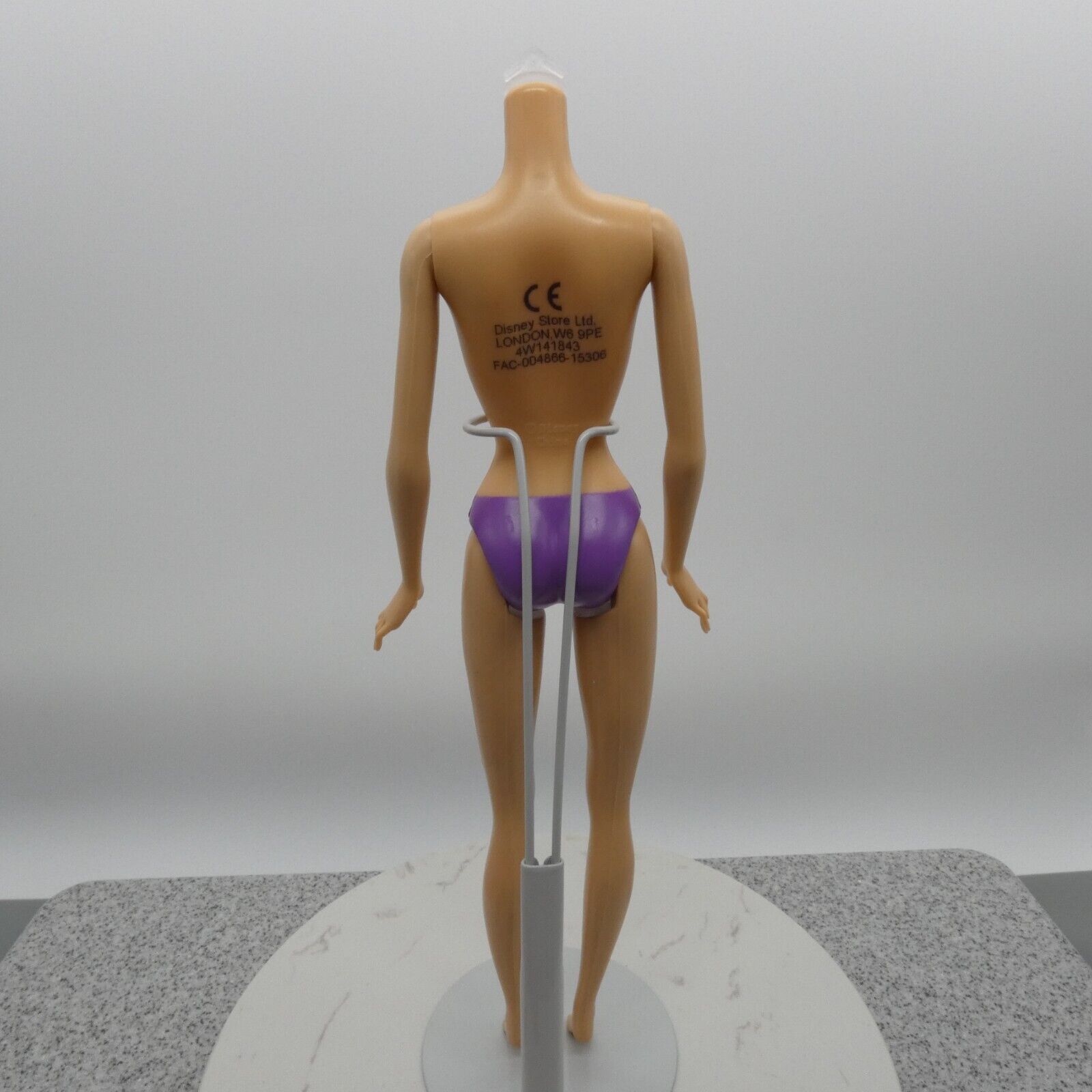 Disney Store London Princess Doll Body Light Skin Articulated Purple Panties