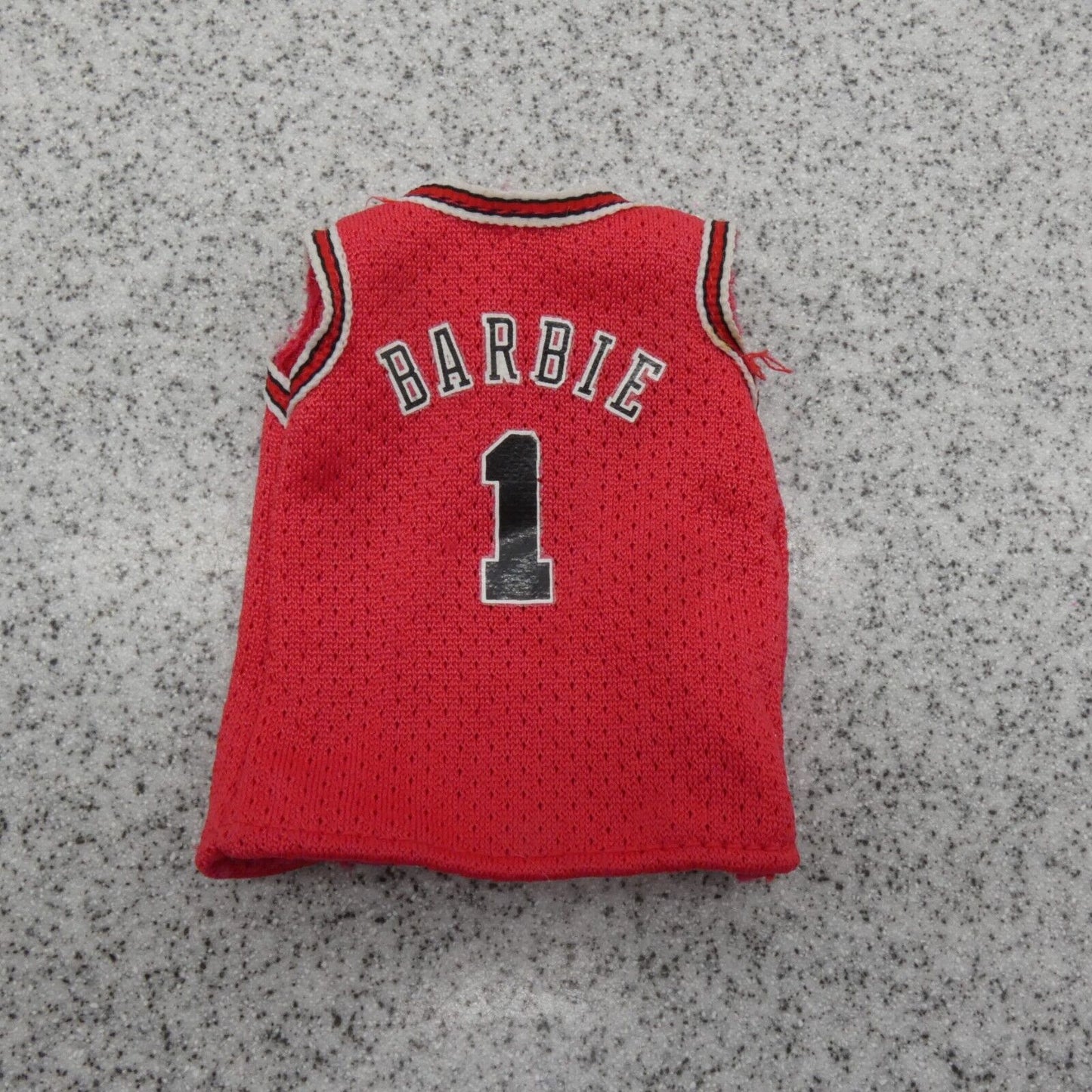 Barbie NBA Chicago Bulls Doll Jersey Top Only Red Basketball 1998 Mattel 20692