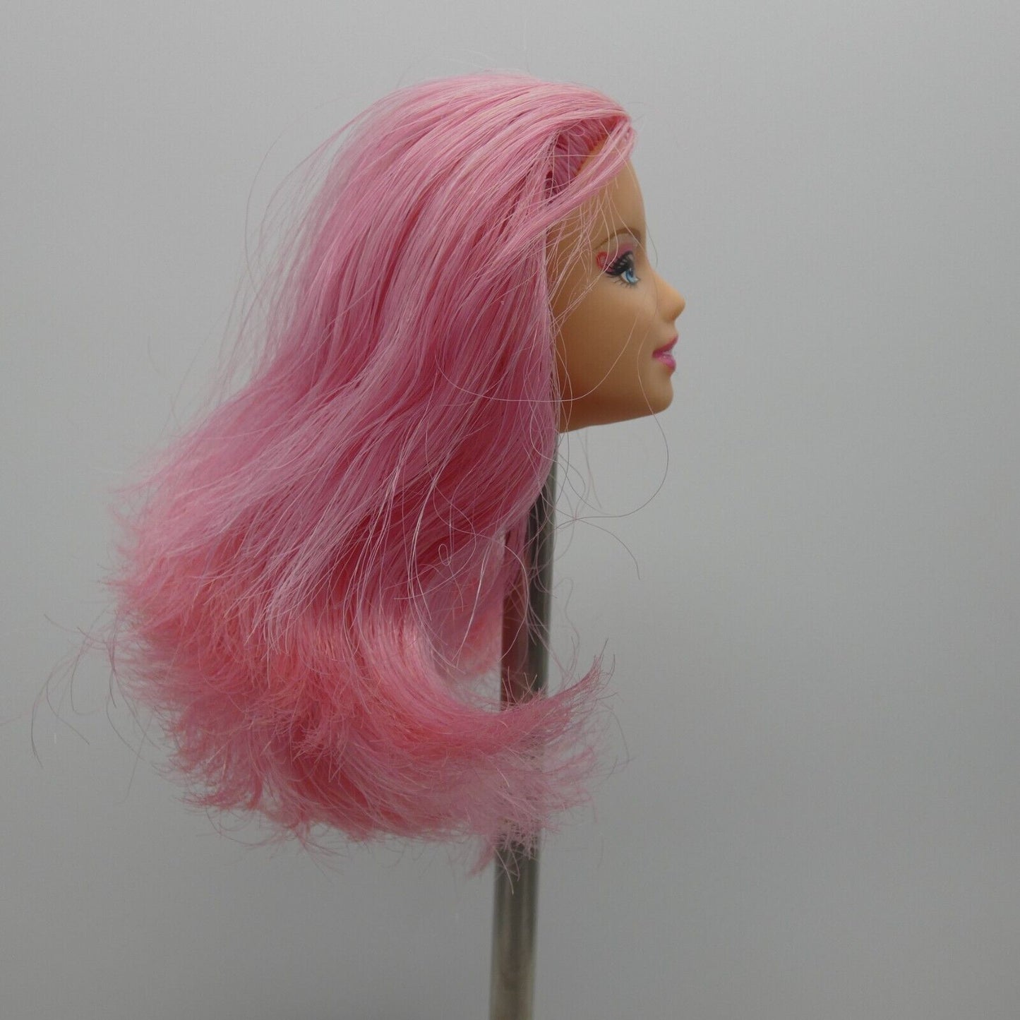 Barbie Fairy Doll Head Pink Hair Blue Eyes Glitter 2008 Mattel N5685