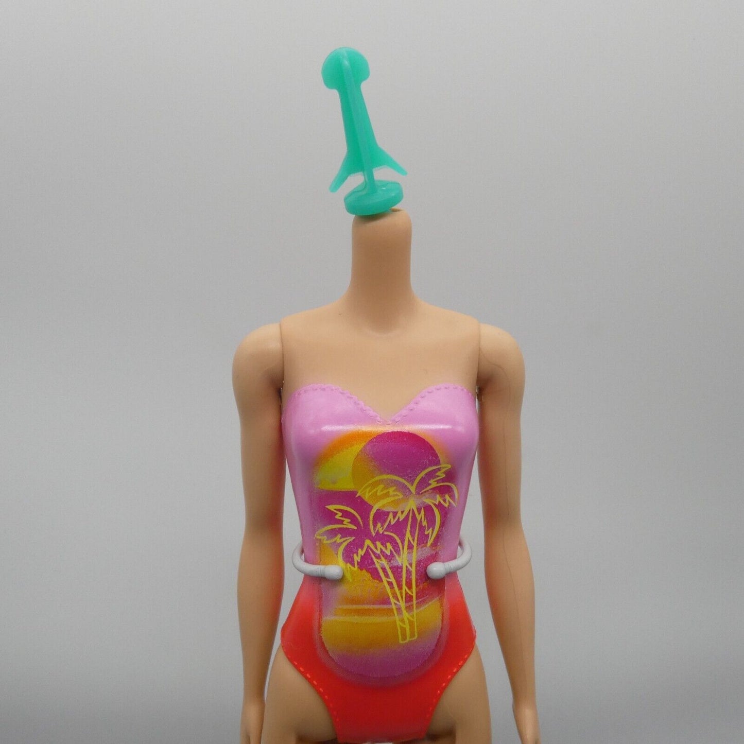 Barbie Beach Doll Body Medium Light Skin Tropical Molded Suit 2024 HXX48