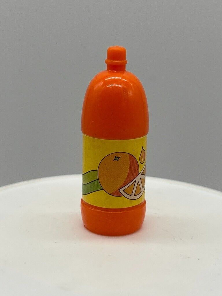 Barbie Doll Orange Soda 1991 Grocery Set 2 Liter Bottle Diorama Decoration 7296