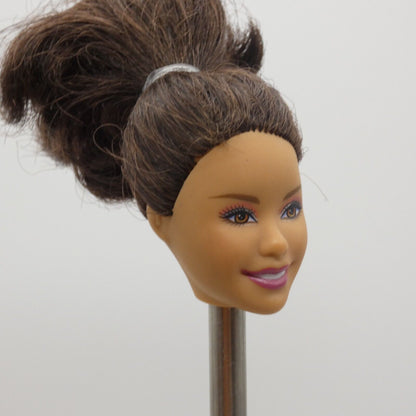 Disney High School Musical Gabriella Doll Head Only Brown Brunette 2009 Mattel B