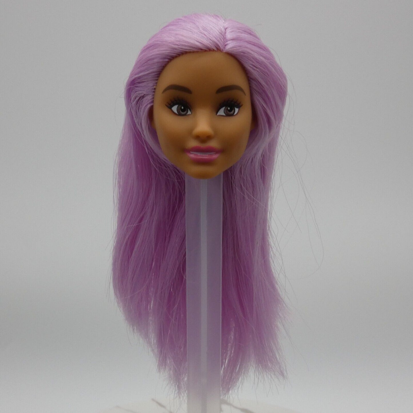 Barbie Careers Pop Star Doll Head Neysa Face Purple Hair Side Glance 2019 FXN98