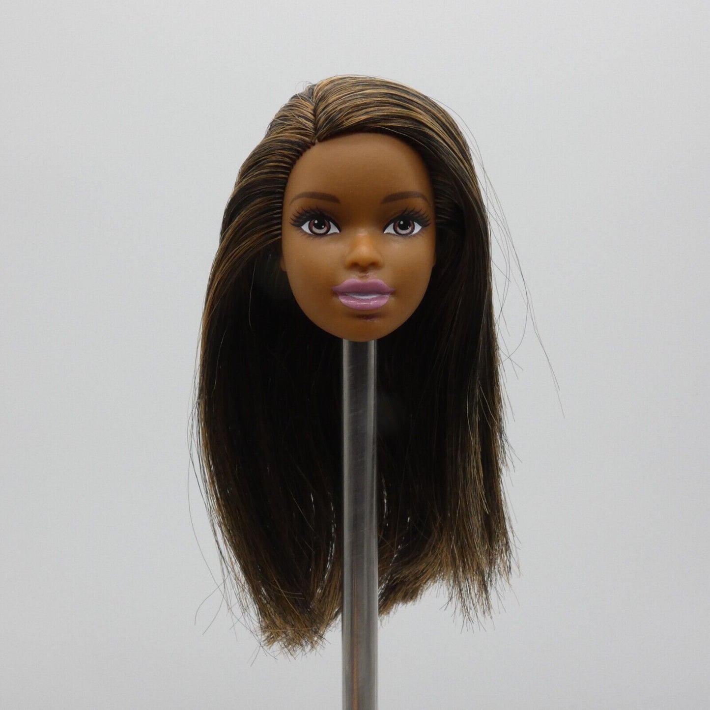 Barbie African American Doll Head Asha Face Medium Skin Baby Doctor GKH24