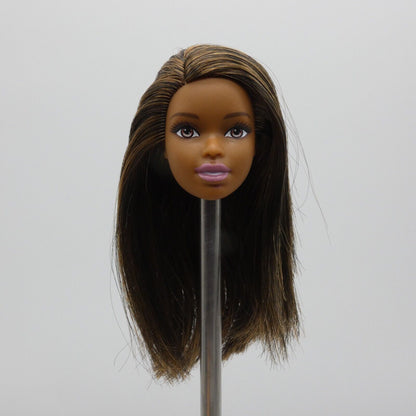 Barbie African American Doll Head Asha Face Medium Skin Baby Doctor GKH24