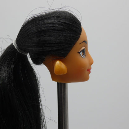 Disney Aladdin Jasmine Doll Head Only Mattel 1992 02557 Long Black Hair