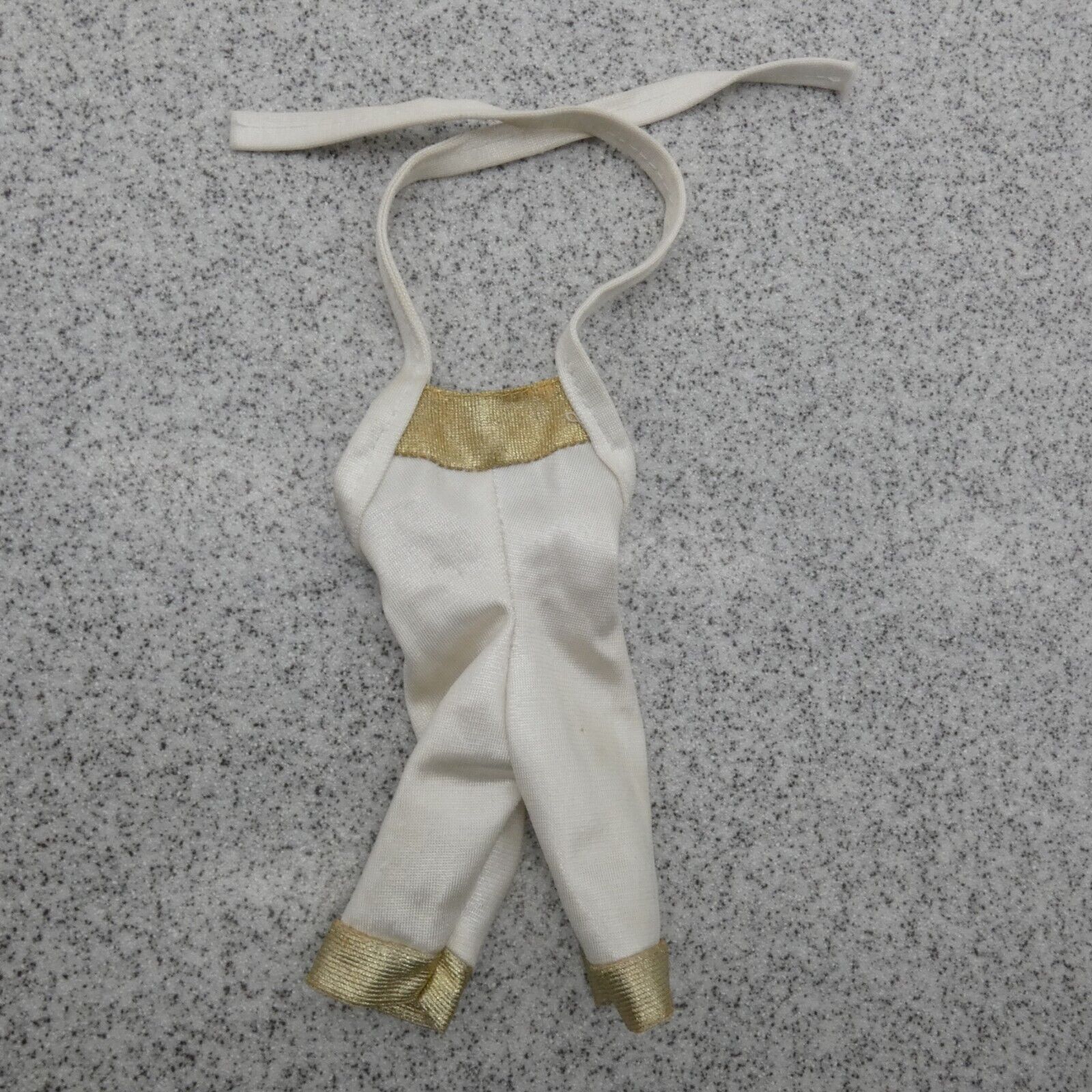 Barbie Hollywood Hair Doll Halter Top Romper White Gold Trim 1992 Mattel 2308