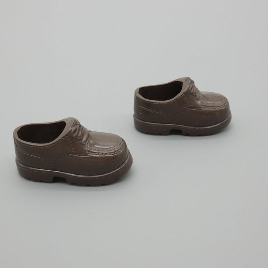 My Scene Ken GI Joe Boy Doll Shoes Brown Loafers Chunky Lace Up 12 Inch