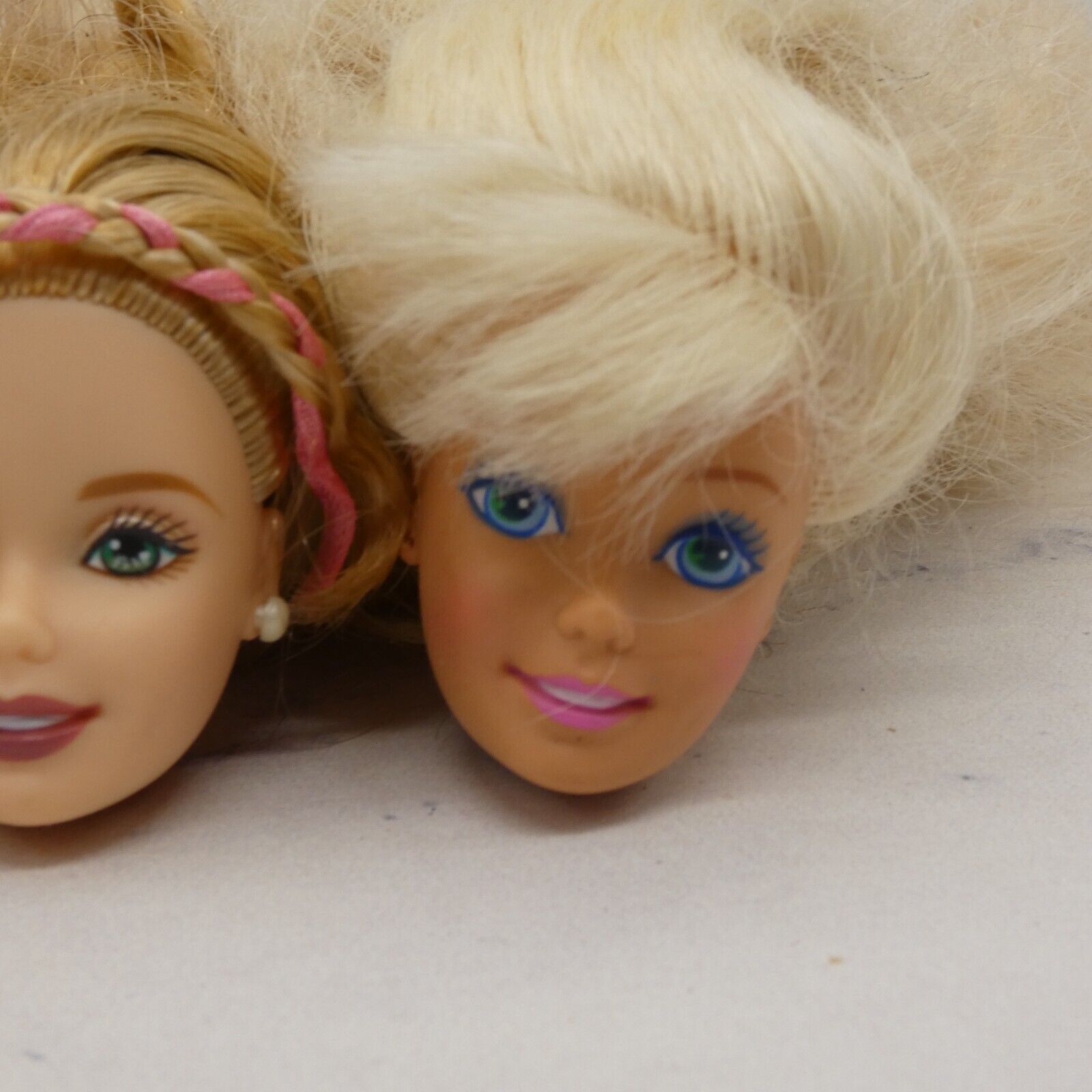 Barbie Doll Head Lot of 4 Heads SuperStar Blonde 80s 90s Mattel JY5