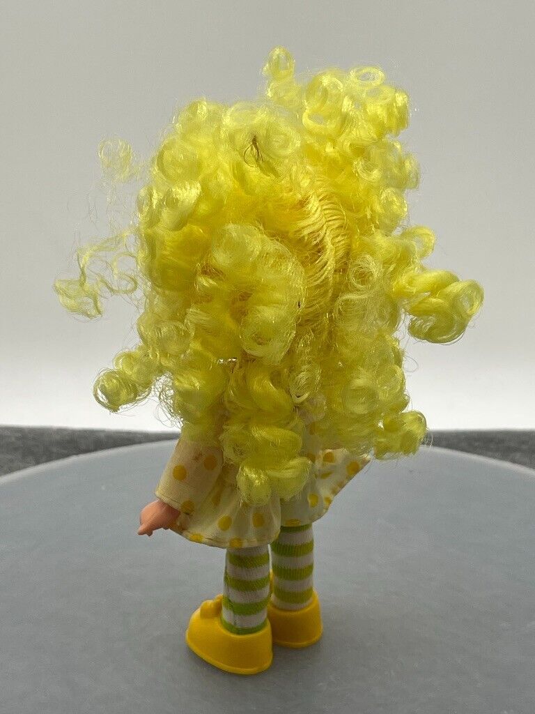 Strawberry Shortcake Lemon Meringue Doll Yellow Hair Outfit Shoes Tights VTG 5"