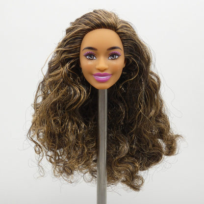 Barbie Fashionistas 225 Doll Head AA Medium Skin Dream Date 65th 2024 HRH22