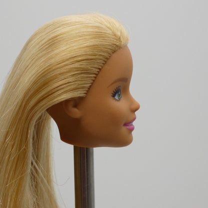 Barbie Beach Doll Head Only Millie Face Blonde Hair Green Eyes Light Skin Mattel