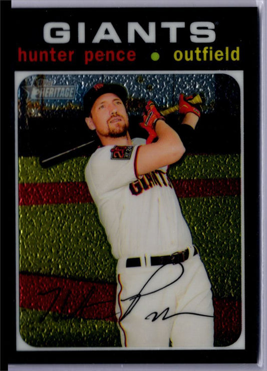 2019 Topps Heritage Hunter Pence 523/999 San Francisco Giants #THC-511