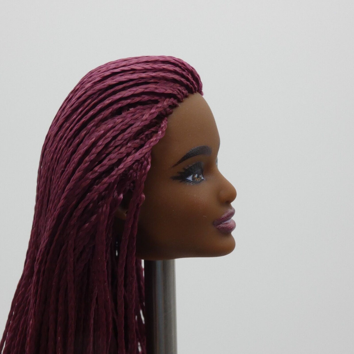 Barbie Fashionistas 186 Doll Head June Face Sculpt AA Micro Braids 2022 HBV18