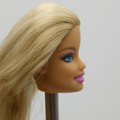 Barbie Fashionistas Doll Head Only Generation Girl CEO Face Blonde Glitter