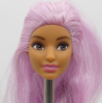 Barbie Careers Pop Star Doll Head Neysa Face Purple Hair 2019 Mattel FXN98