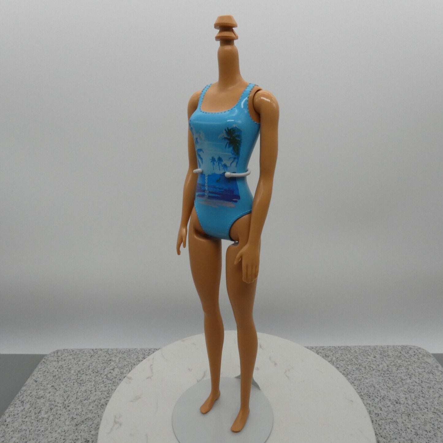 Barbie Beach Water Play Doll Body Molded Swimsuit Medium Light Skin 2016 DGT81