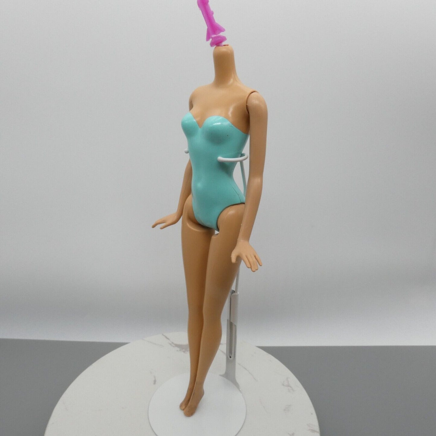 Barbie Doll Body Only 1999 Fashion Fever Straight Arms Turquoise Painted Suit