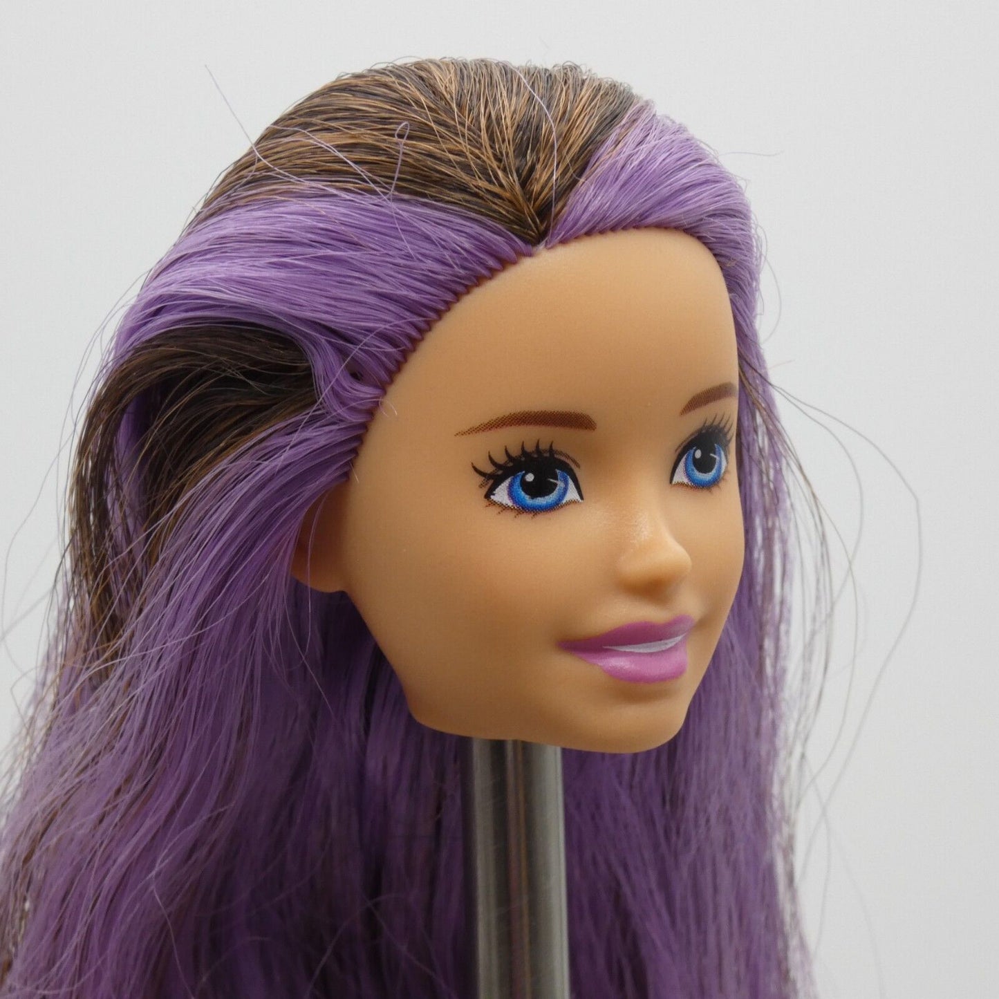 Barbie Skipper Babysitter Doll Head Brown Purple Hair Bathtime FXH05 2019