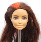 Barbie Careers Game Developer Doll Head Neysa Face Brown Red Hair 2016 DMC33