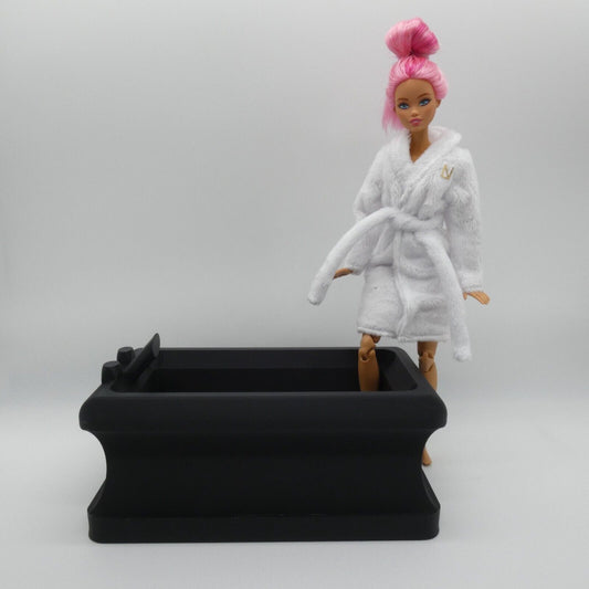 1/6 Scale Doll Furniture Bathtub Black 1:6 Barbie Integrity Toys Bratz Diorama