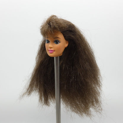 Barbie My First Princess Teresa Doll Head Only Brown Hair Crimped 1995 13066