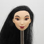 Disney Princess Mulan Doll Head Light Skin Black Hair Royal Shimmer Hasbro E4167