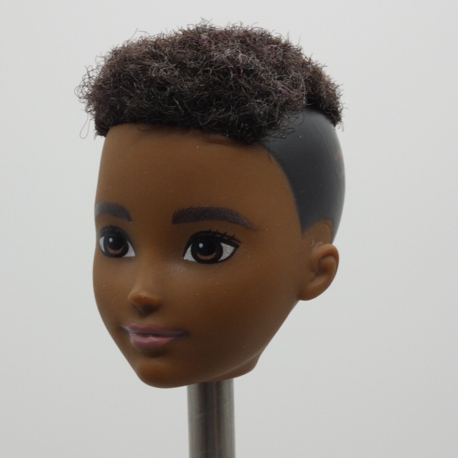 Creatable World Doll Head Only AA Dark Complexion Rooted Hair 2019 Mattel GGG55