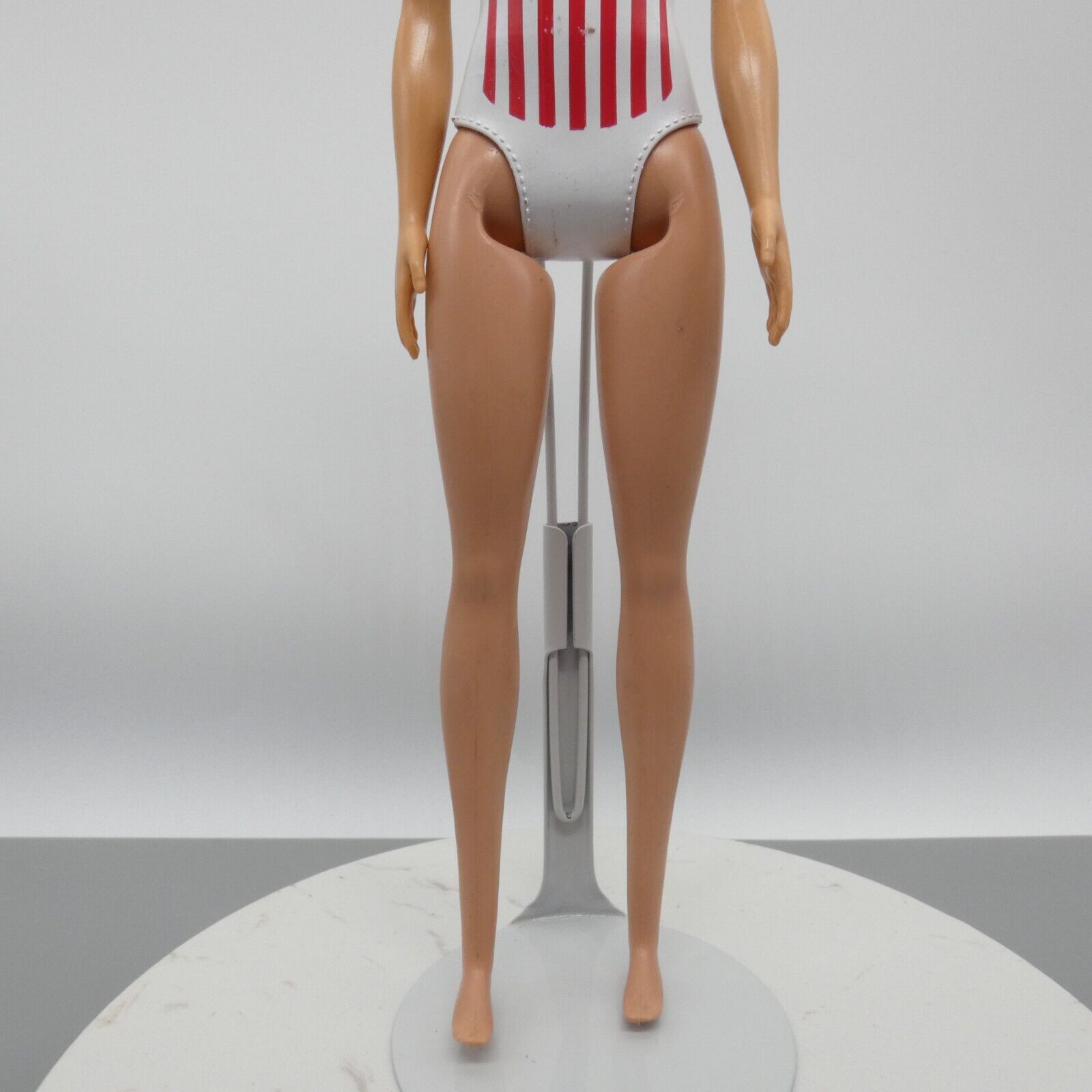 Barbie Doll Body Only Medium Light Skin USA Flag Molded Suit Beach 2021 HDK51