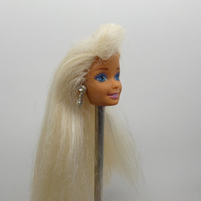 Barbie Sparkle Beach Doll Head Only Bangs Dangle Earrings 1996 Mattel 13132 B2