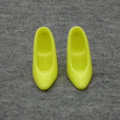 Barbie Doll Shoes Yellow Pumps Heels 80s 90s SuperStar Era Mattel O81