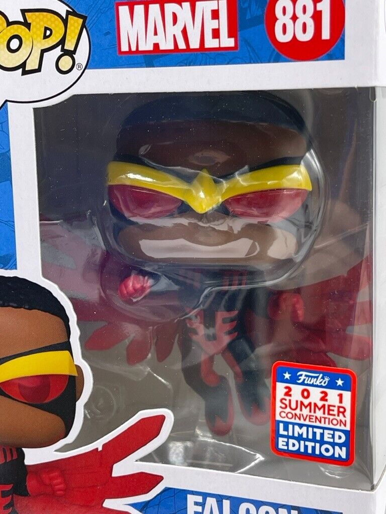 Funko Pop Marvel Falcon 881 Bobble Head 2021 Summer Convention Limited Edition