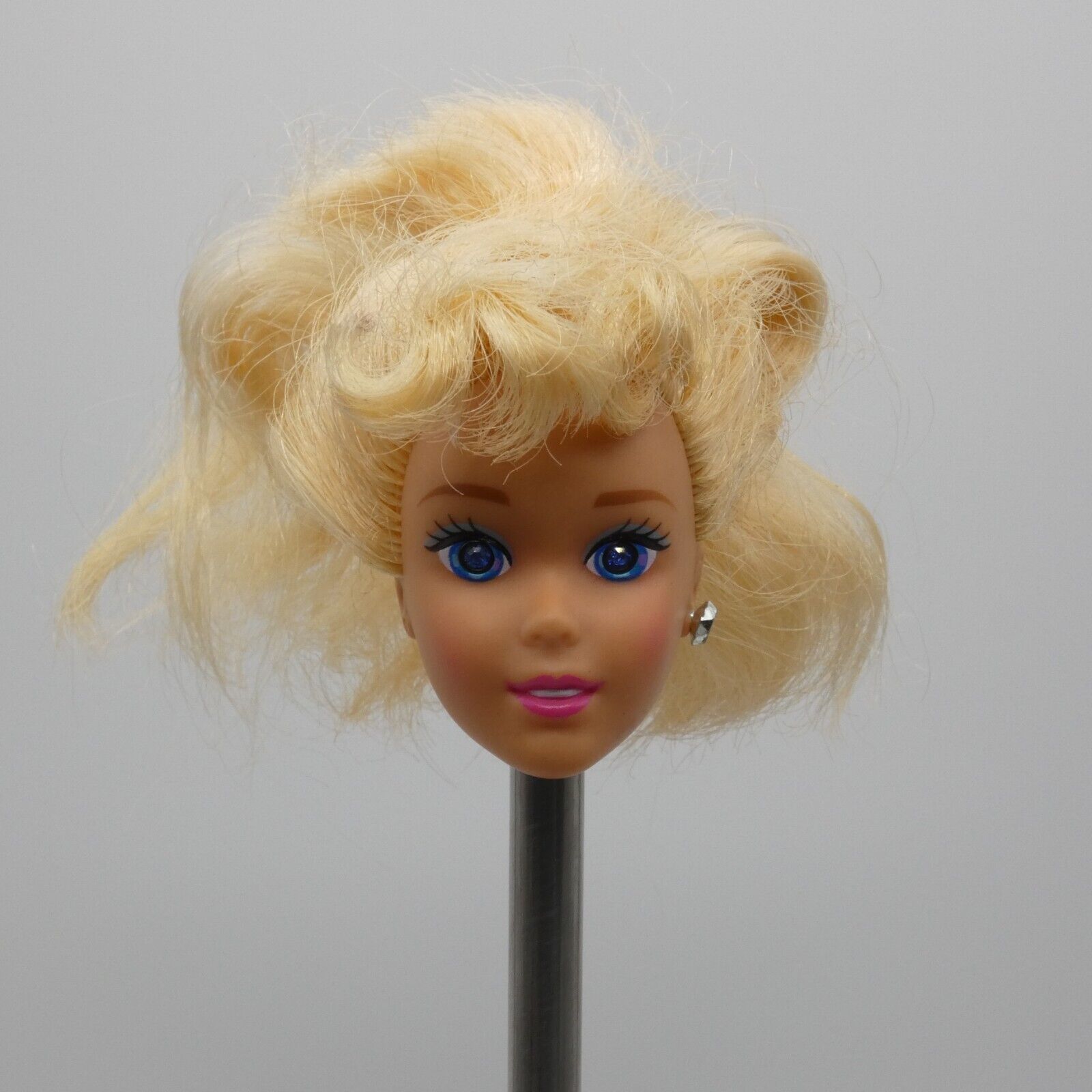 Disney Princess Cinderella Crystal Eyes Doll Head Blonde Mattel