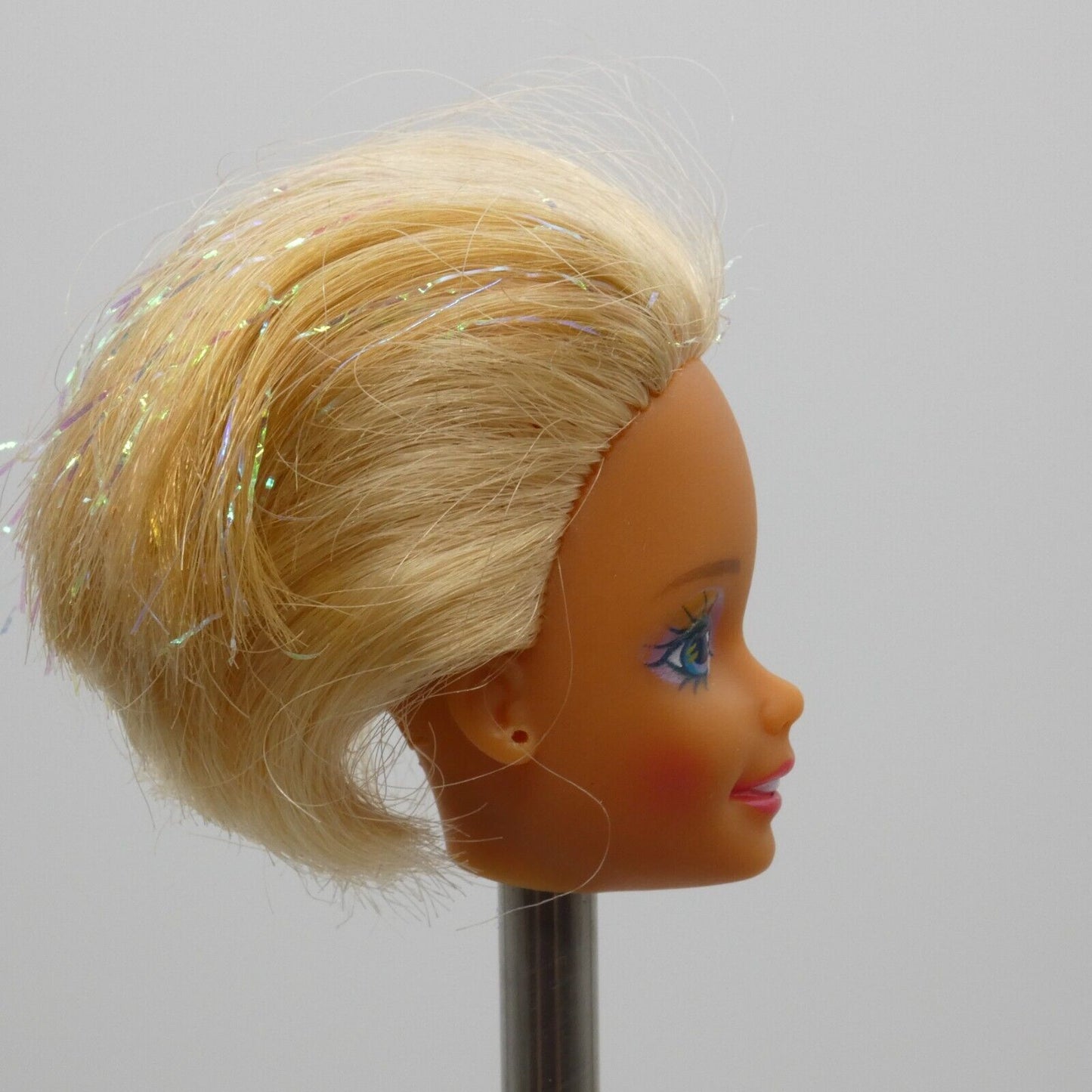 Barbie Mermaid Doll Head SuperStar Face Blonde Color Change Hair 1992 1434