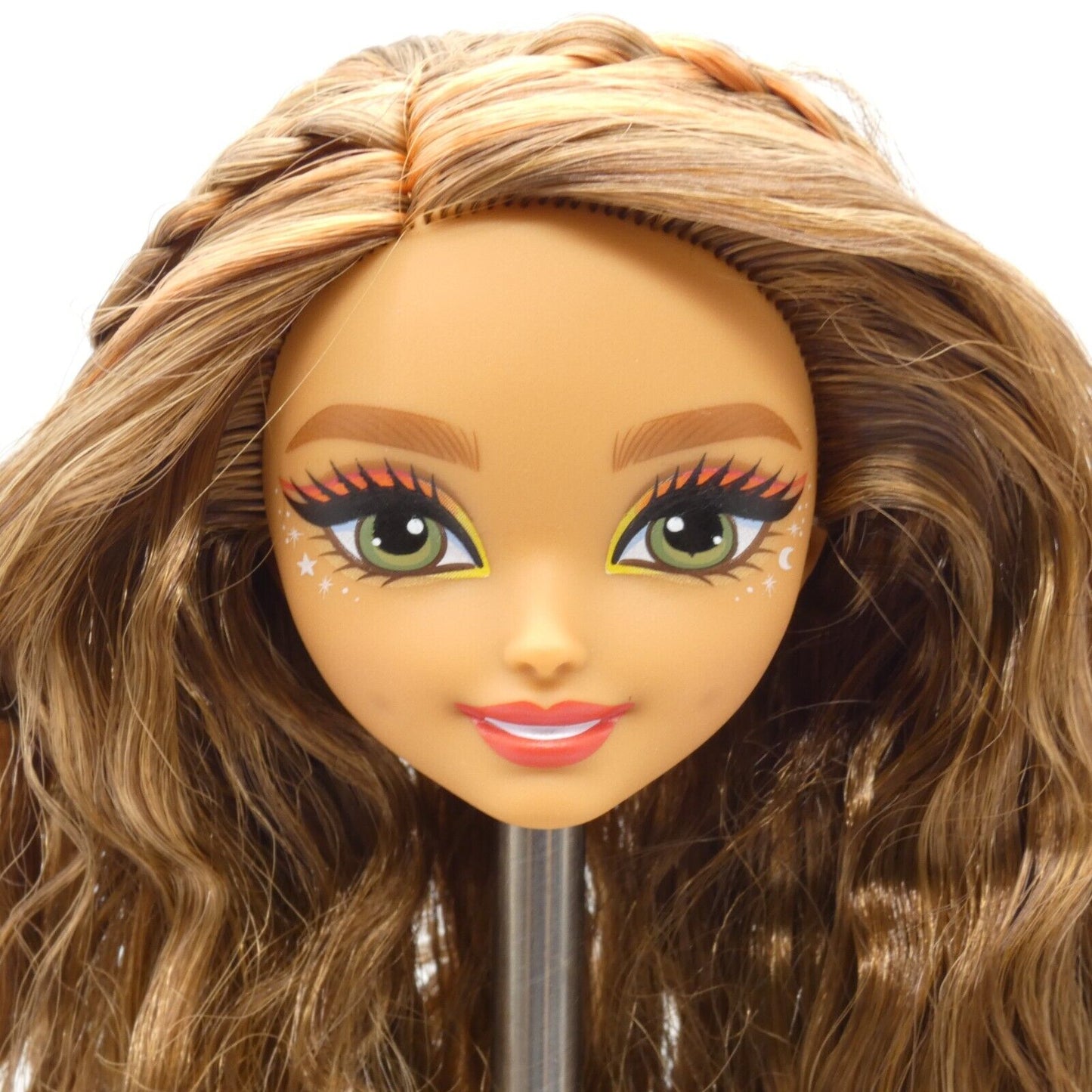 Barbie Dream Besties Teresa Doll Head Medium Light Wavy Brown Hair 2024 HYC23