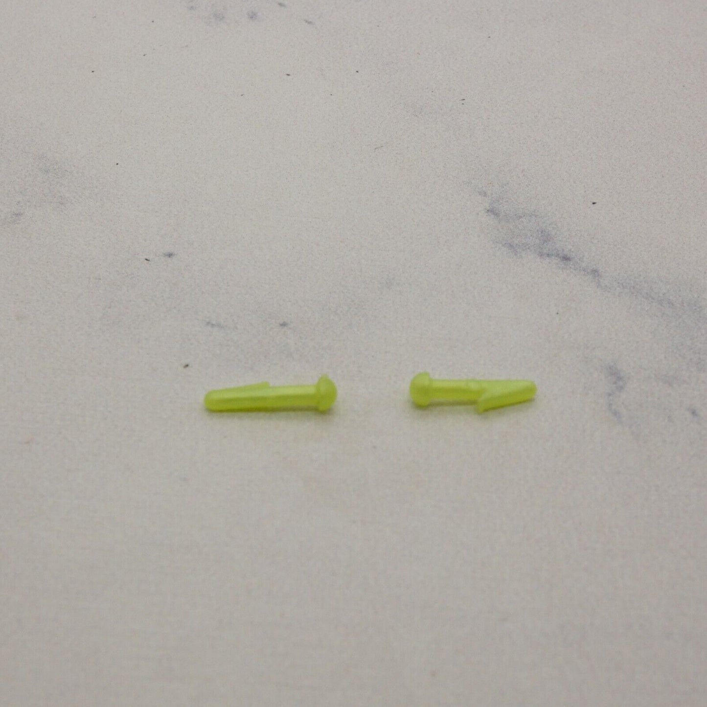 Barbie Doll Stud Earrings Neon Yellow Jewelry 1998 Happenin' Hair Teresa 22884