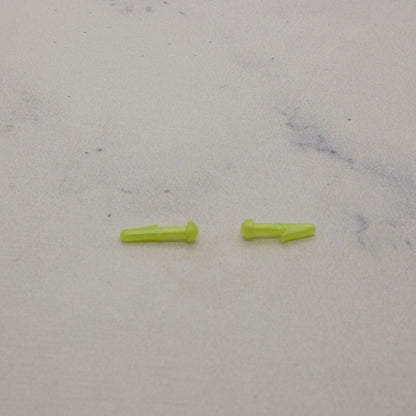 Barbie Doll Stud Earrings Neon Yellow Jewelry 1998 Happenin' Hair Teresa 22884