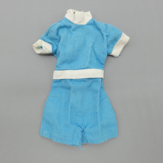 Tammy Doll Romper Blue White Vintage Ideal Corp 1960s Metal Snaps