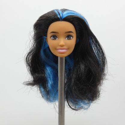 Barbie Skipper Babysitter Doll Head Black Blue Hair Hispanic 2022 Mattel HJY34