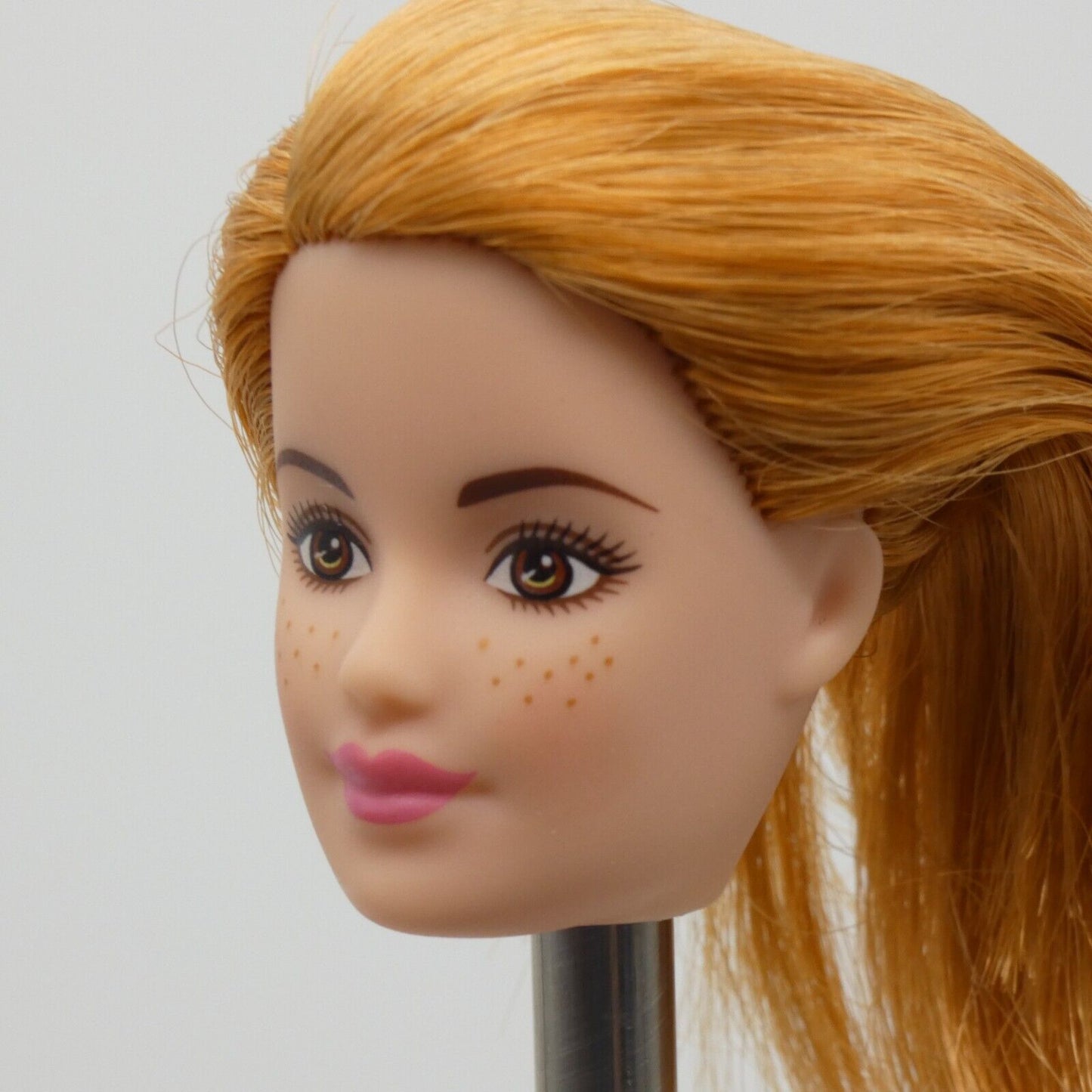 Barbie Chicken Farmer Doll Head Fashionistas Face Freckles Light Skin FXP15