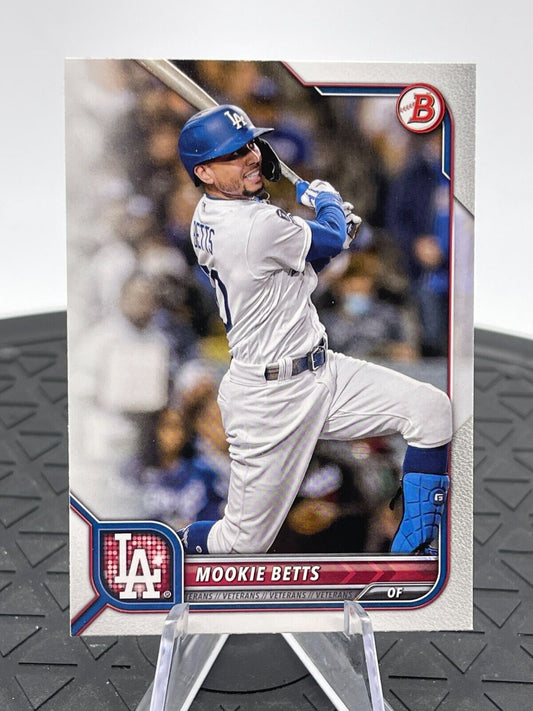 Mookie Betts 2022 Bowman Card #25 Los Angeles Dodgers Outfield