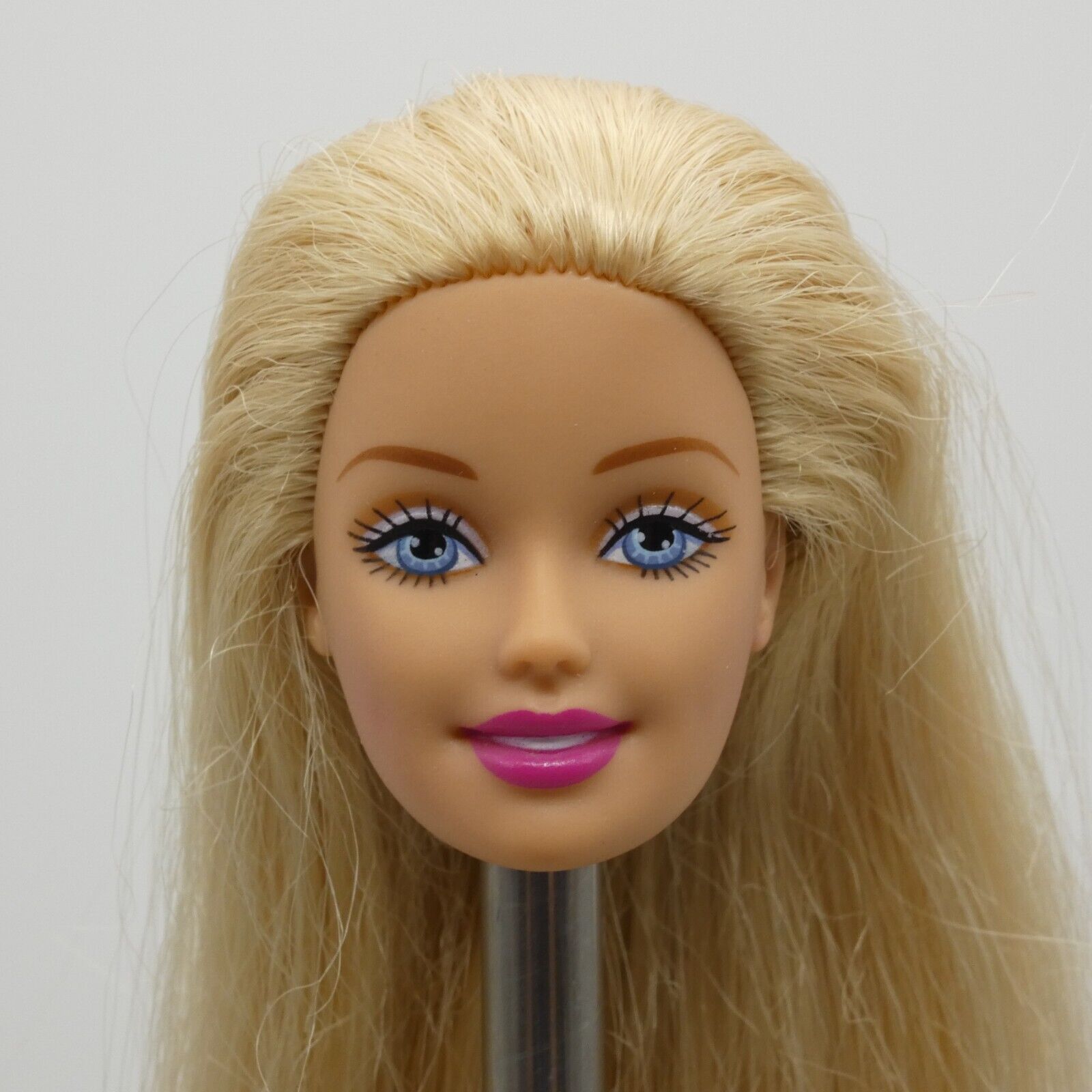 Barbie Doll Head Generation Girl CEO Face Blonde Hair Blue Eyes Light Skin