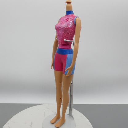 Barbie Dolphin Trainer Doll Body Splash And Spin Molded Suit 2013 Mattel X8380