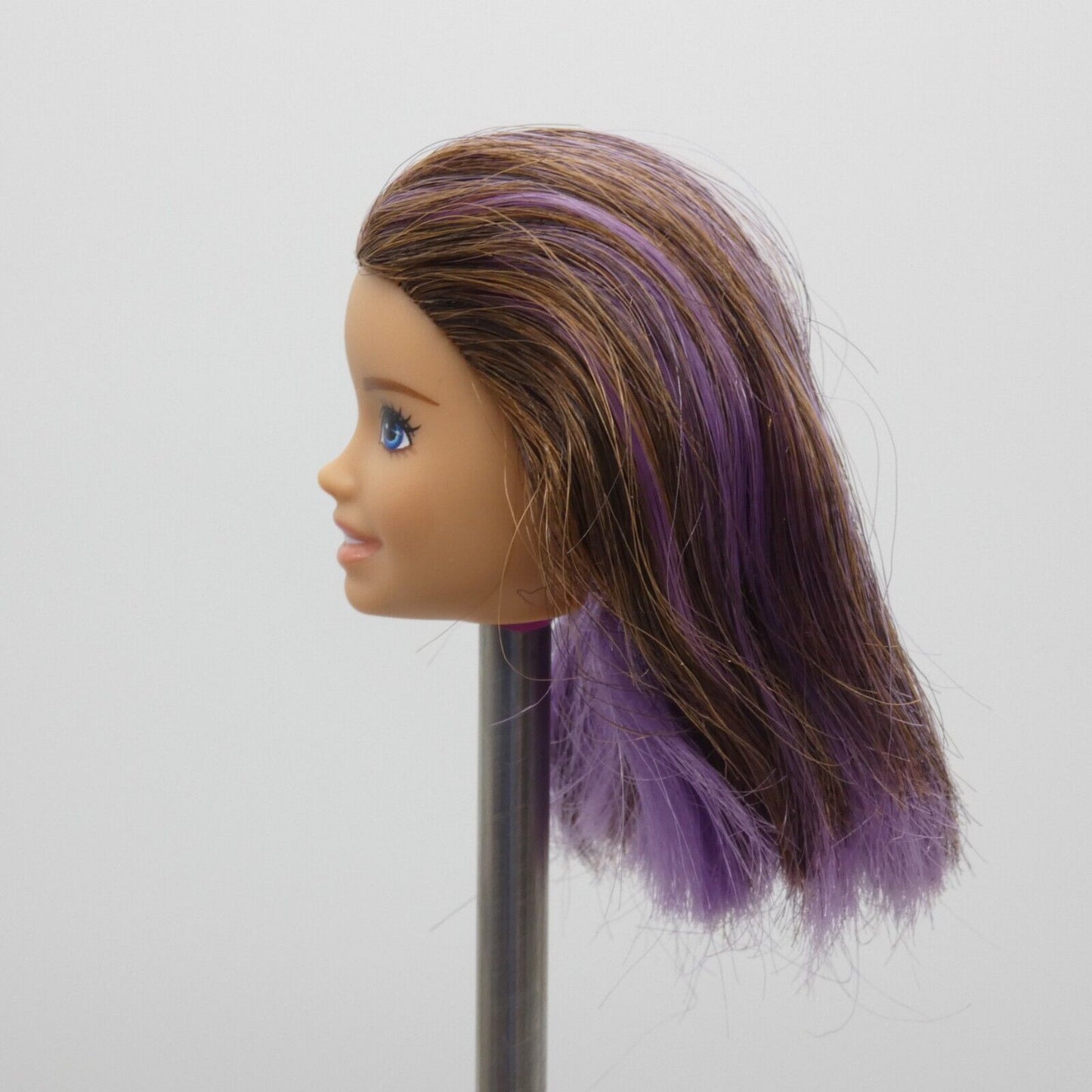 Barbie Skipper Babysitters Inc Doll Head Brown Purple Hair Light Skin 2019 GHV88