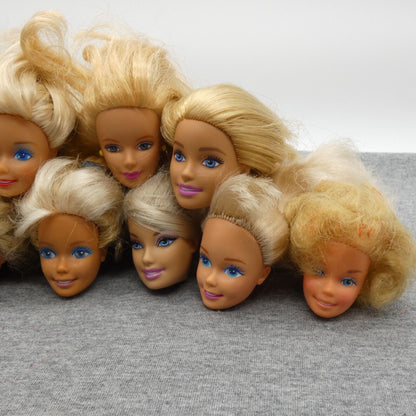 Barbie Doll Head Lot 10 Heads SuperStar Generation Girl Mackie Jazzie Millie